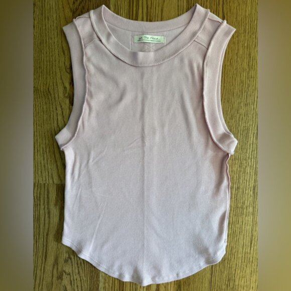 WE THE FREE BY FREE PEOPLE Women’s Large Light Pink Kate Tank Top - Picture 3 of 8